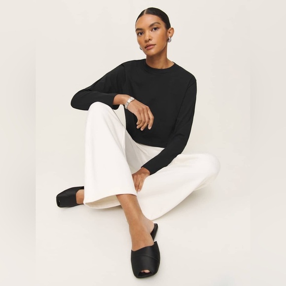 Asher Cropped Oversized Longsleeve Tee size S - Picture 2 of 8